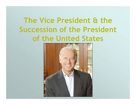 Vice President And Succession