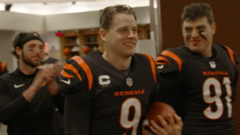 Inside The Bengals Locker Room Postgame Speech And Celebration Over