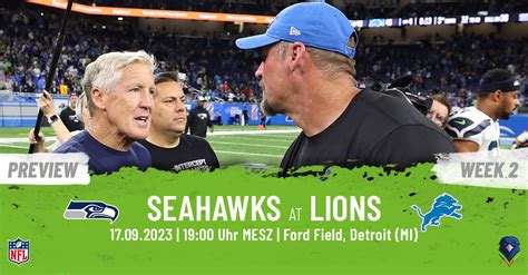 Preview Regular Season 2023 Week 2 Seahawks Lions