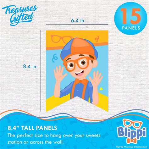 Buy Treasures Gifted Blippi Party Birthday Banner Blippi Happy