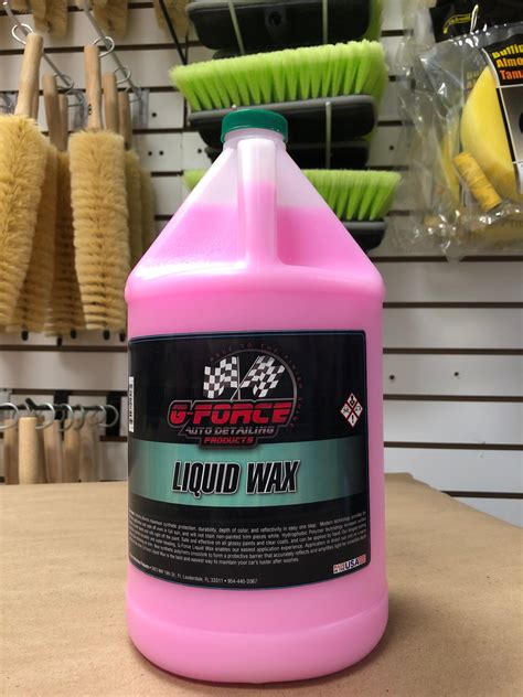 Liquid Wax For Quick Shine G Force Auto Detailing Products