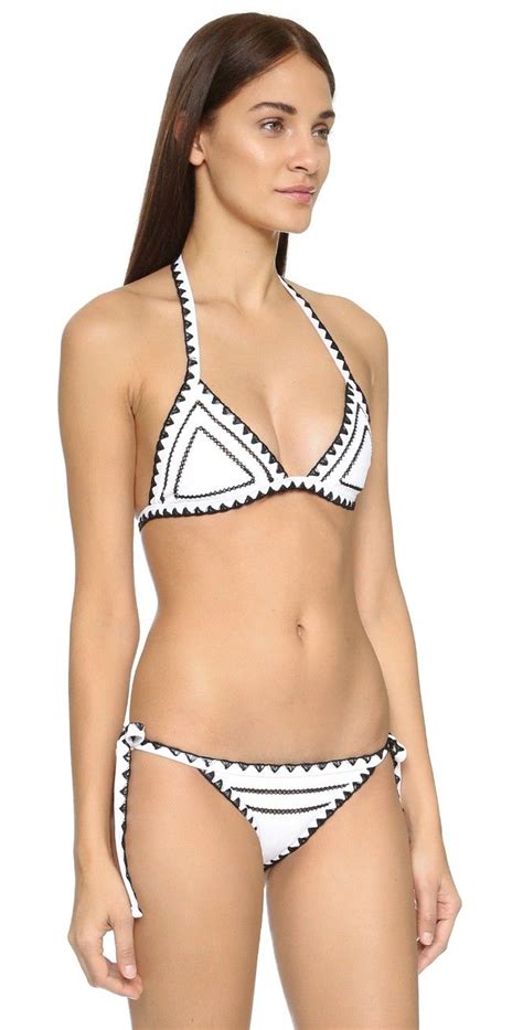 SAME SWIM The Catch BIkini Top Bikinis Swimwear Black Bikini Set