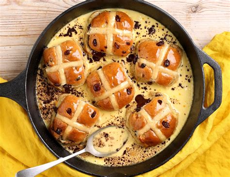 Hot Cross Bun Pudding Recipe Abel Cole