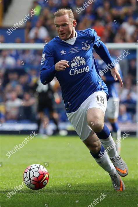 Wayne Rooney Plays Everton Testimonial Match Editorial Stock Photo ...