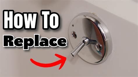 How To Replace Bathtub Overflow Plate With Trip Lever Easy Simple YouTube