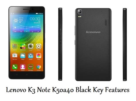 Lenovo K3 Note K50a40 Black General Details And Features InforamtionQ