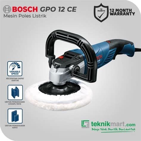 Promo Bosch Angle Polisher Mesin Poles Listrik 1250Watt 180mm GPO 12