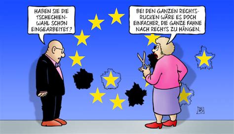 Tschechien-Wahl By Harm Bengen | Politics Cartoon | TOONPOOL