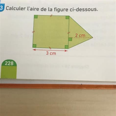 Bonjour Svp Aidez Moi 23 Calculer L Aire De La Figure Ci Dessous 2