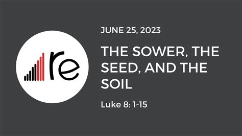 Luke 81 15 The Sower The Seed And The Soil Recast Church