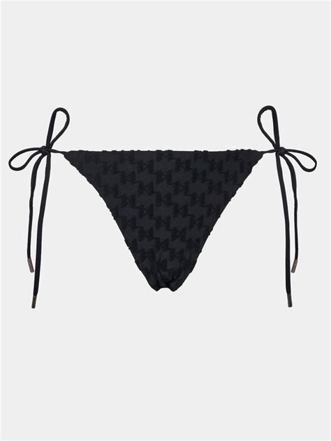 KARL LAGERFELD Dół od bikini 231W2216 Czarny Modivo pl