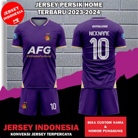 Jual Setelan Jersey Persik Kediri Home 2023 2024 Terbaru Bri Liga 1