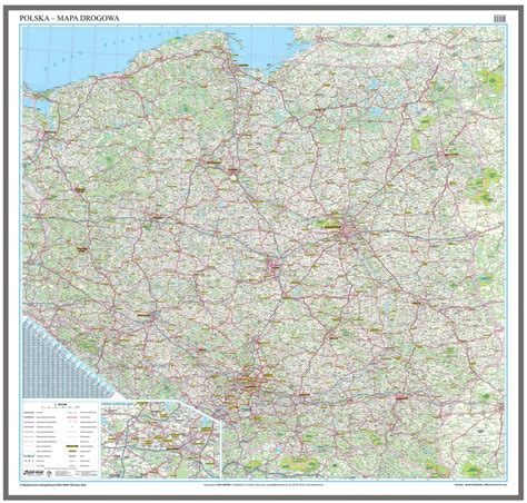 POLSKA 2020 MAPA ŚCIENNA DROGOWA DO WPINANIA 9073005890 oficjalne