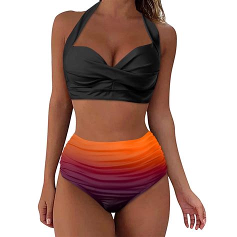 Akiihool Women S Bikini Sets Women S Bikini Swimsuits V Neck High