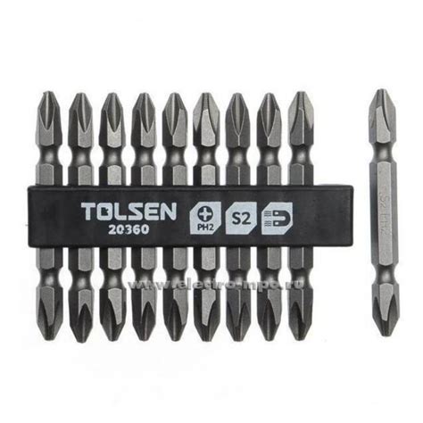 Tolsen Puntas Atornillador Ph265mm 10 Unidades Tolsen