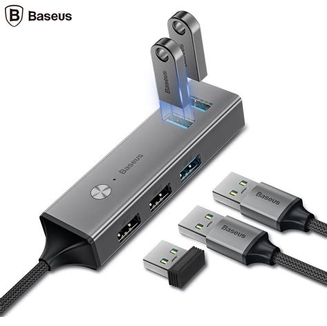 Hub 5 In 1 Usb Type C Baseus Dark Grey Livrare 24h