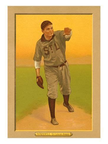 Early Baseball Card Rube Waddell Art Print Art Baseball