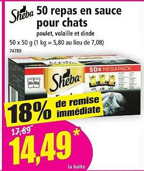 Promo 50 Repas En Sauce Pour Chats Sheba Chez Norma ICatalogue Fr