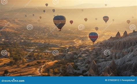 Dozens of Air Balloon Ride Over Beautiful Cappadocia, Turkey ...