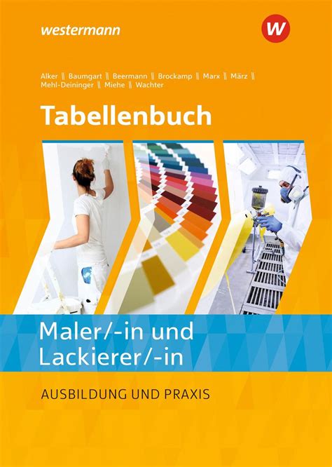 Tabellenbuch Maler In Und Lackierer In Mathematik