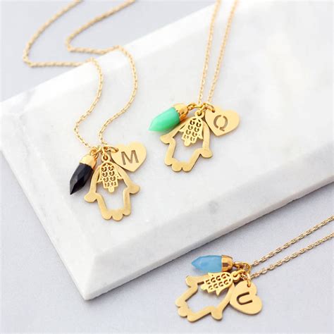 Hamsa Hand Charm Necklace By J S Jewellery Notonthehighstreet