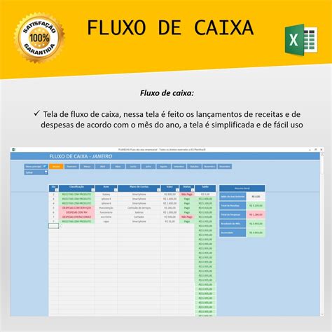 Planilha Excel Fluxo De Caixa Para Pequenas Empresas R Em