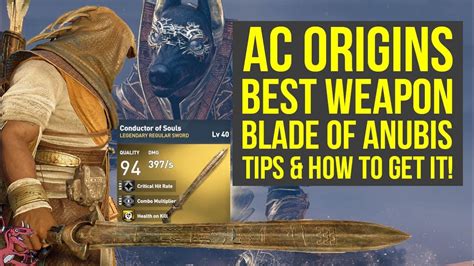 Assassins Creed Origins Best Weapons Sword Of Anubis Trials Of The