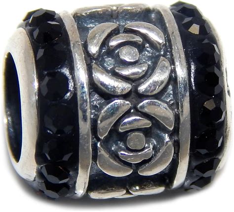 Amazon Icyrose Solid Sterling Silver Barrel With Rose Design