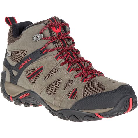 Merrell Men S Deverta Mid Ventilated Waterproof Hiking Boots Academy