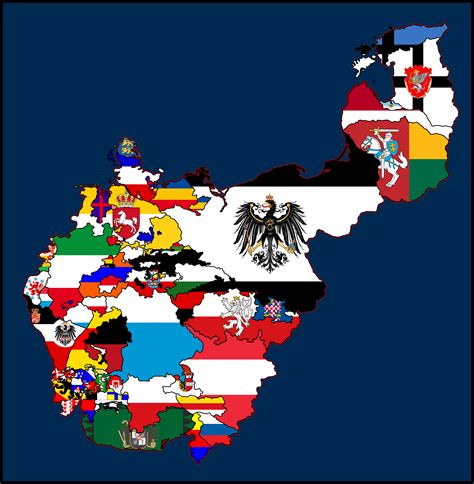 Flag Map of the Greater German Kaiserreich | Fantasy map, Psychedelic