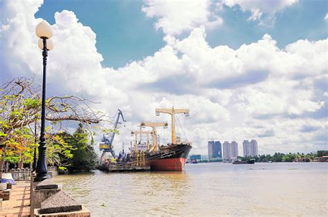 Saigon Port Ho Chi Minh City In Vietnam Stock Photo Download Image