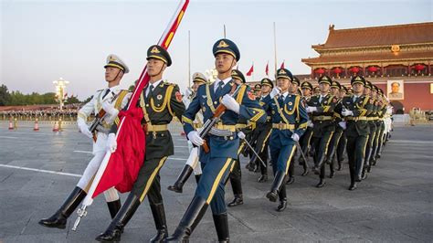 Flag Raising Ceremony Held At Tiananmen Square On Chinas National Day