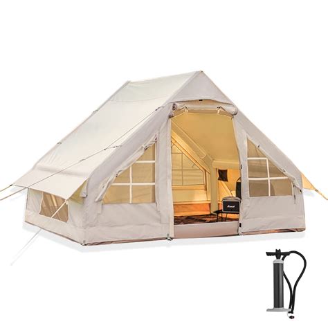 Buy Inflatable Camping Tent with Pump, Glamping Tents, Easy Setup 4 ...