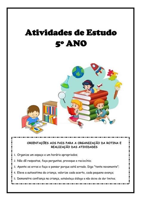 4º ANO APOSTILA 1 ATIVIDADES DE ESTUDOS EM CASA APOSTILA MENSAL