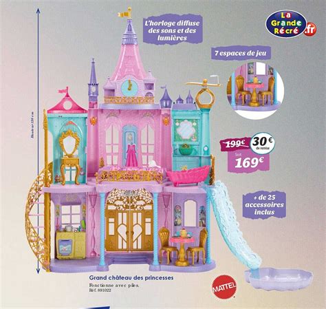 Promo Grand Château Des Princesses Mattel chez La Grande Récré