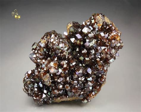 Quebul Fine Minerals Iridescent Rainbow Garnet Var Andradite