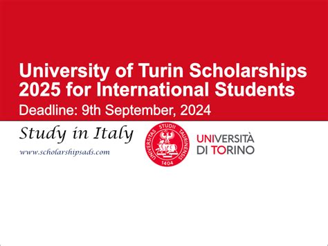 Scholarships in Italy for international students 2025