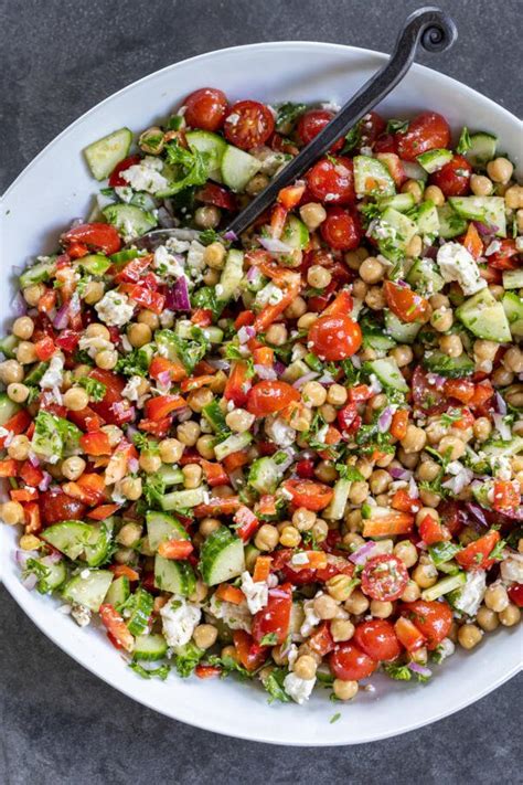 Insalata Mediterranea Di Ceci Dressing Soleil De Chine