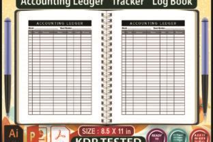 Accounting Ledger LogBook Graphic By Tam Life Creative Fabrica