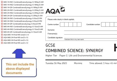 Aqa Gcse Combined Science Synergy Higher Papers With Markschemes Hot Sex Picture