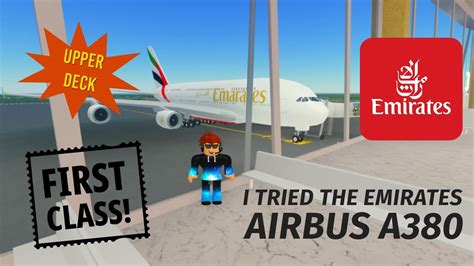 I Tried The First Class Of The Emirates Airbus A380 In Roblox Ptfs