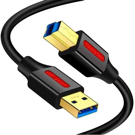 USB 3 0 Cable A Male To B Male 1 Ft Superspeed USB 3 0 Type A To B Male