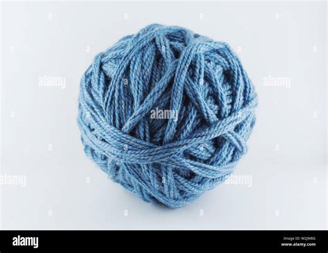 A Large Ball Of Blue Wool Cozy Accessories Materials For Knitting