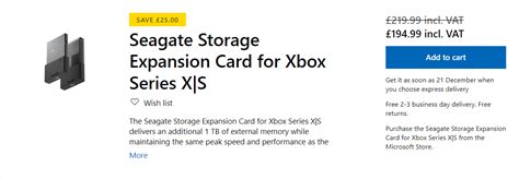 Microsoft Has Discounted The Xbox Series Xs 1tb Storage Card In The Uk