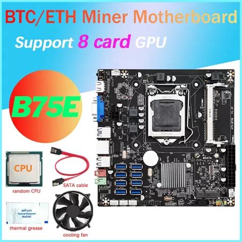 Placa Base B E De Tarjetas Btc Para Miner A Cpu Ventilad Cuotas