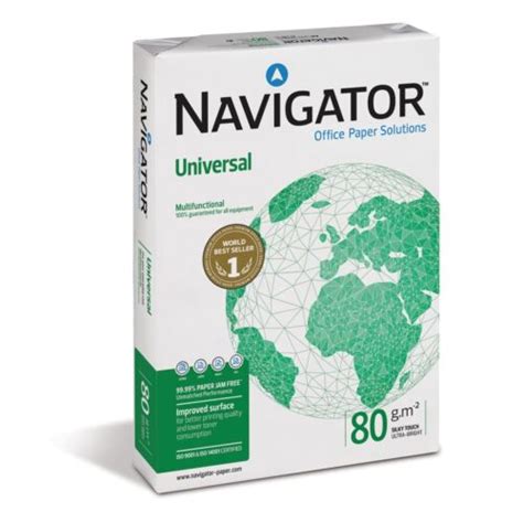 Navigator Universal A4 Paper 80gsm 5 Units X 500 Sheets White For