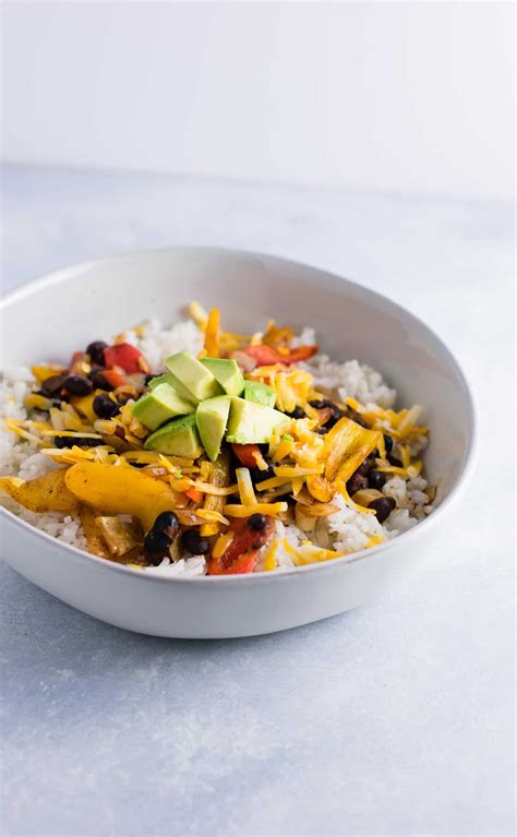 Easy Vegetarian Burrito Bowl Recipe Build Your Bite