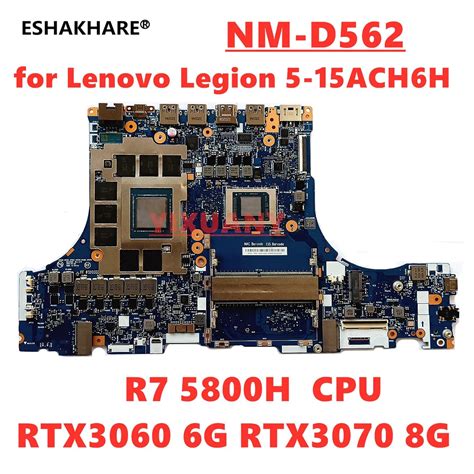 Placa Base Para Ordenador Port Til Lenovo Legion Ach H Nm D Con