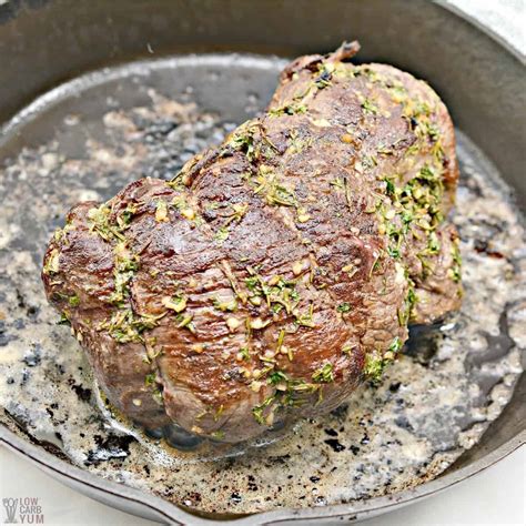 Beef Tenderloin Recipe With Herb Garlic Butter Low Carb Yum