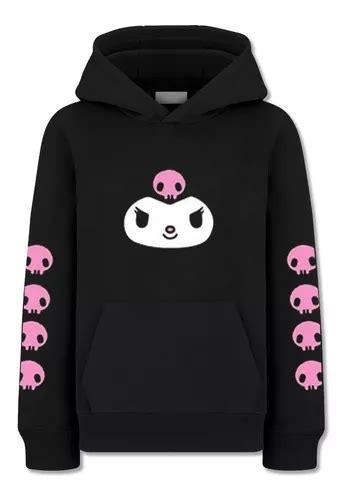 Kuromi Skull Buzo Canguro Unisex Dark Anime Goth Otaku En Venta En